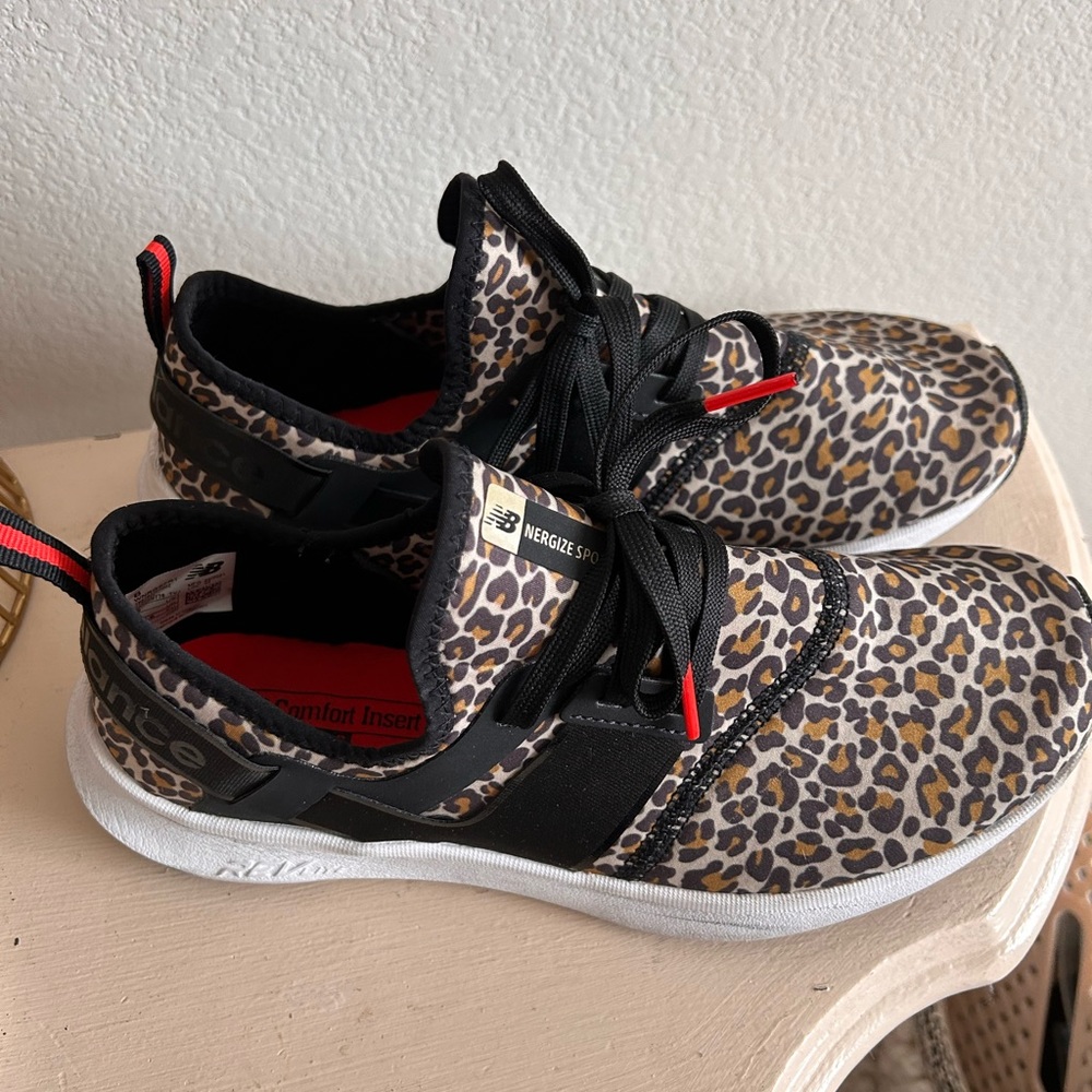 Woman’s size 9 New Balance Leopard Shoes